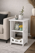 Minimalist Wooden Side Table – Modern Living Room & Bedside Table